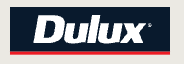 Dulux logo with blue, white, and red design