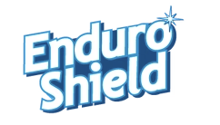 Enduro Shield logo with blue text and starburst design