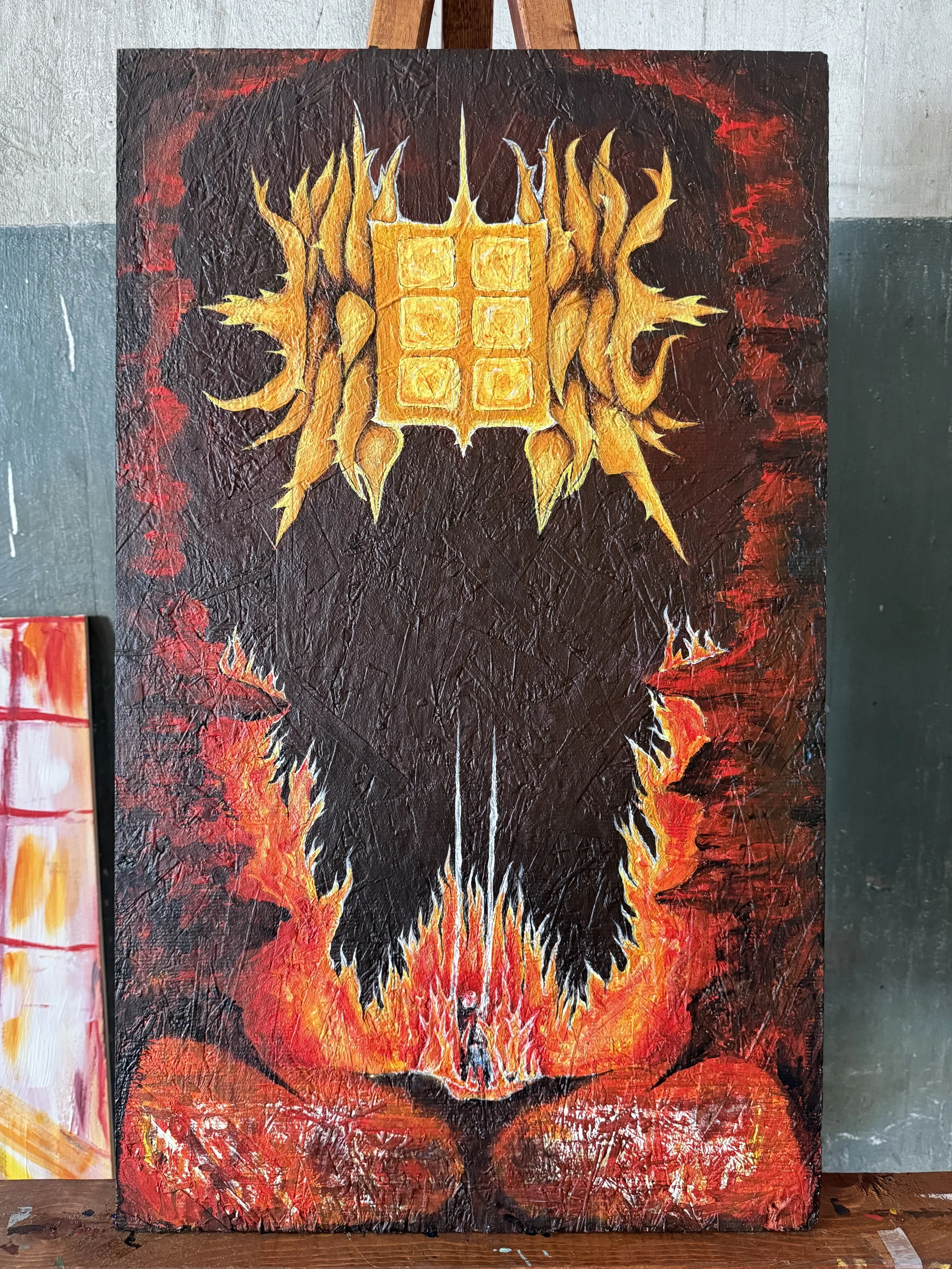 "Heaven's Gate" 19"x32" On Plywood $1,500