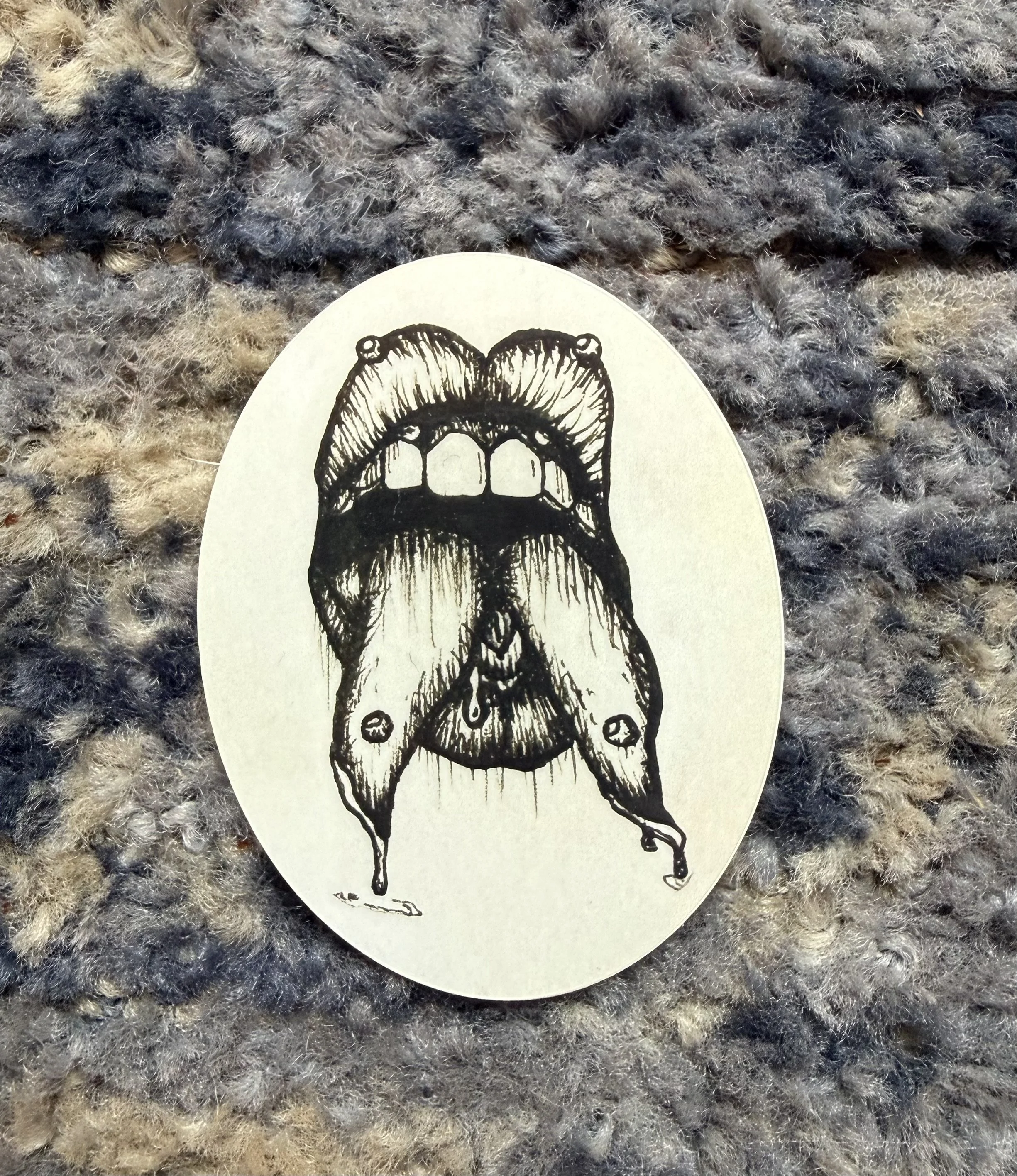 Tongue Twister 2"x2.5" Vinyl Sticker