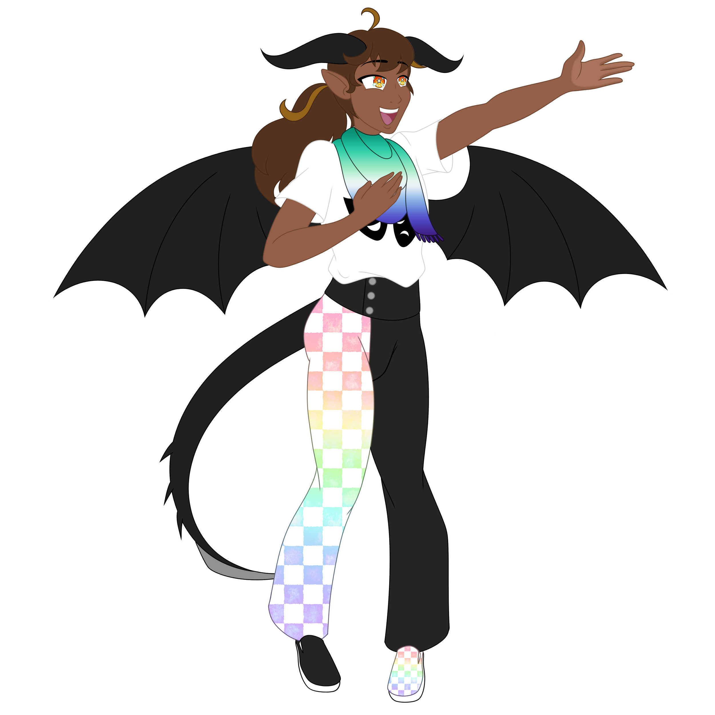 Sarien, Prince of Wrath and college student on Earth.