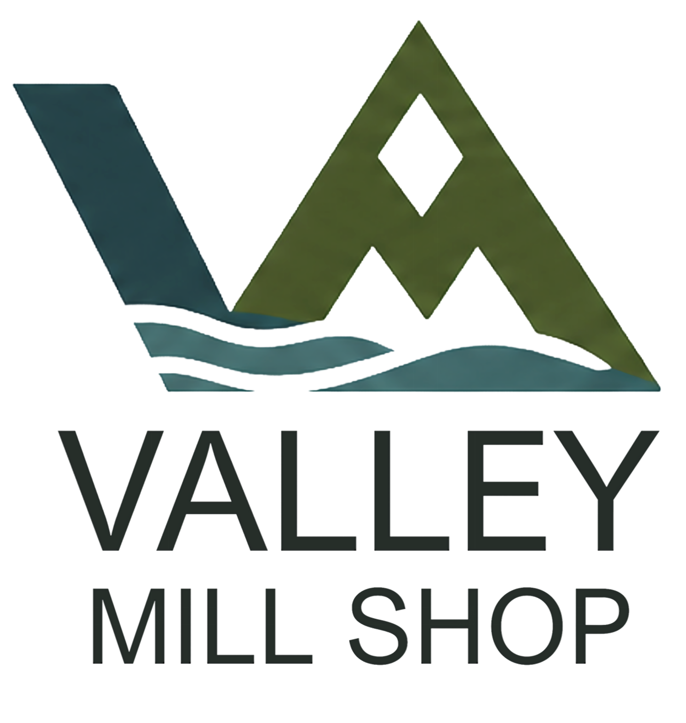 Valley Mill Shop Logo Reformatted with words below logo