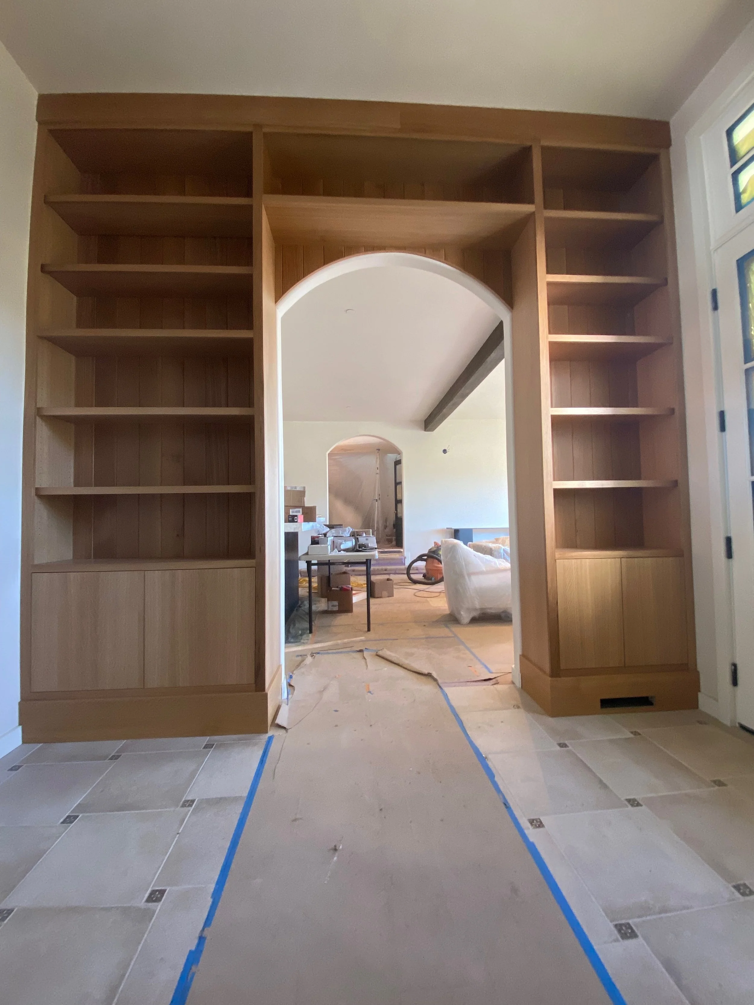 Custom architectural walk-through doorway in Carmel Valley, California