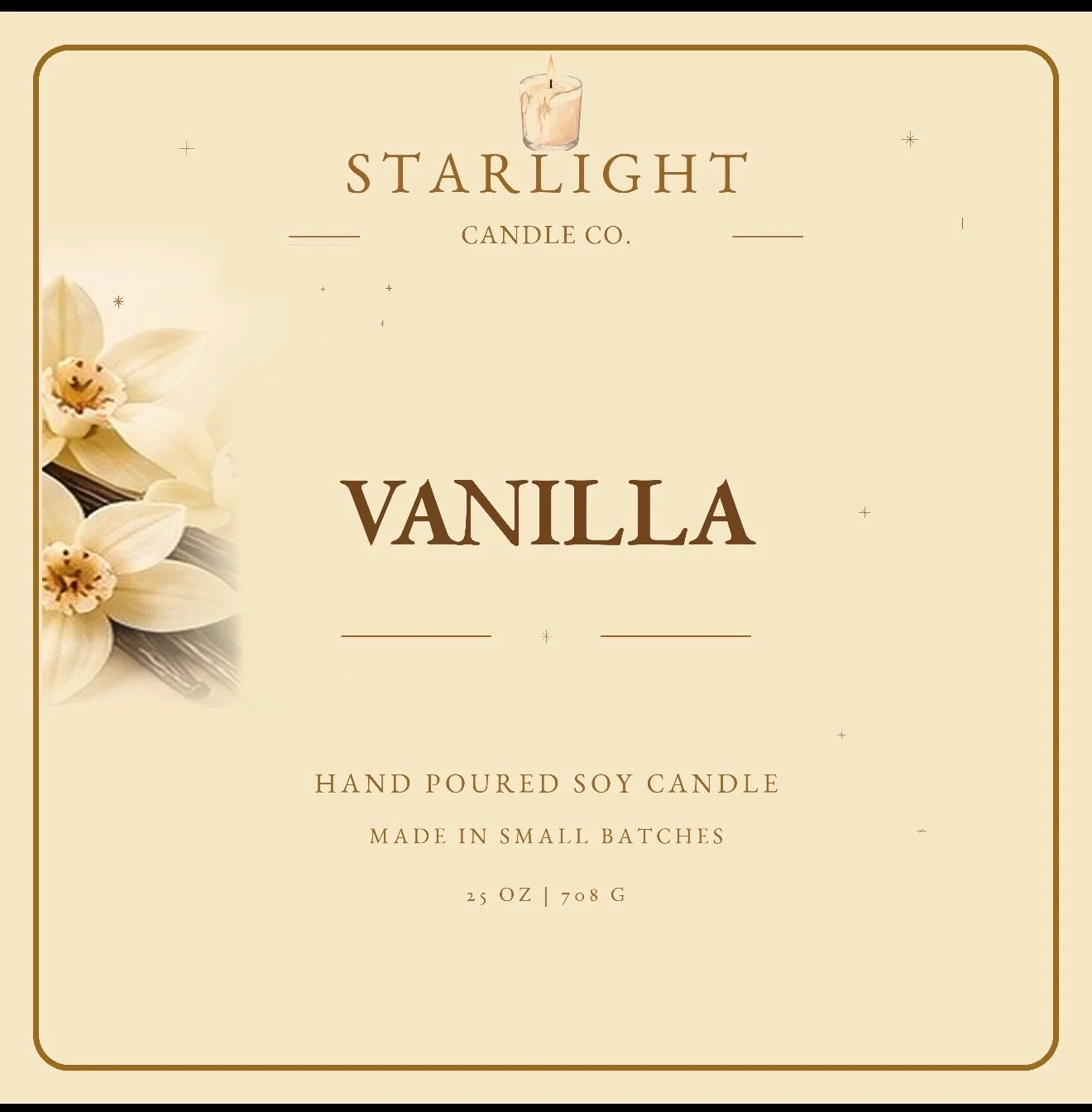Vanilla Soy Wax Candle