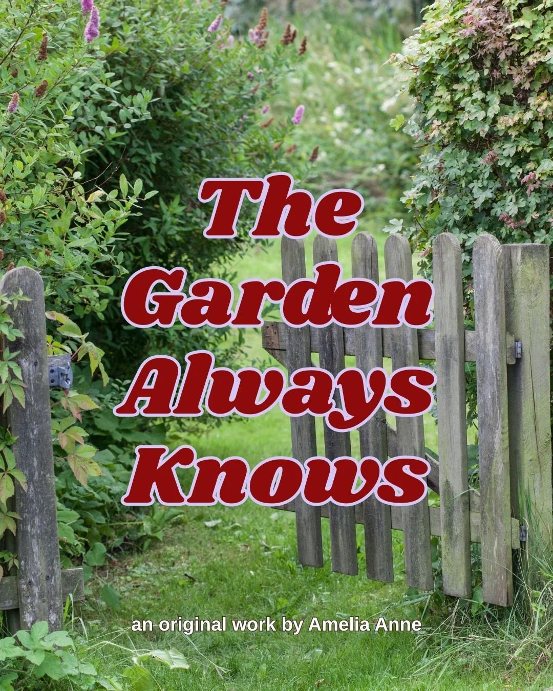 The Garden Always Knows | a flash fiction piece by Amelia Anne
*
Originally written for my flash fiction workshop with the help of a prompt from Martin Woods' book Prompt Me To Write. To read the full piece visit my blog 🔗  in my b!o. #FlashFiction 