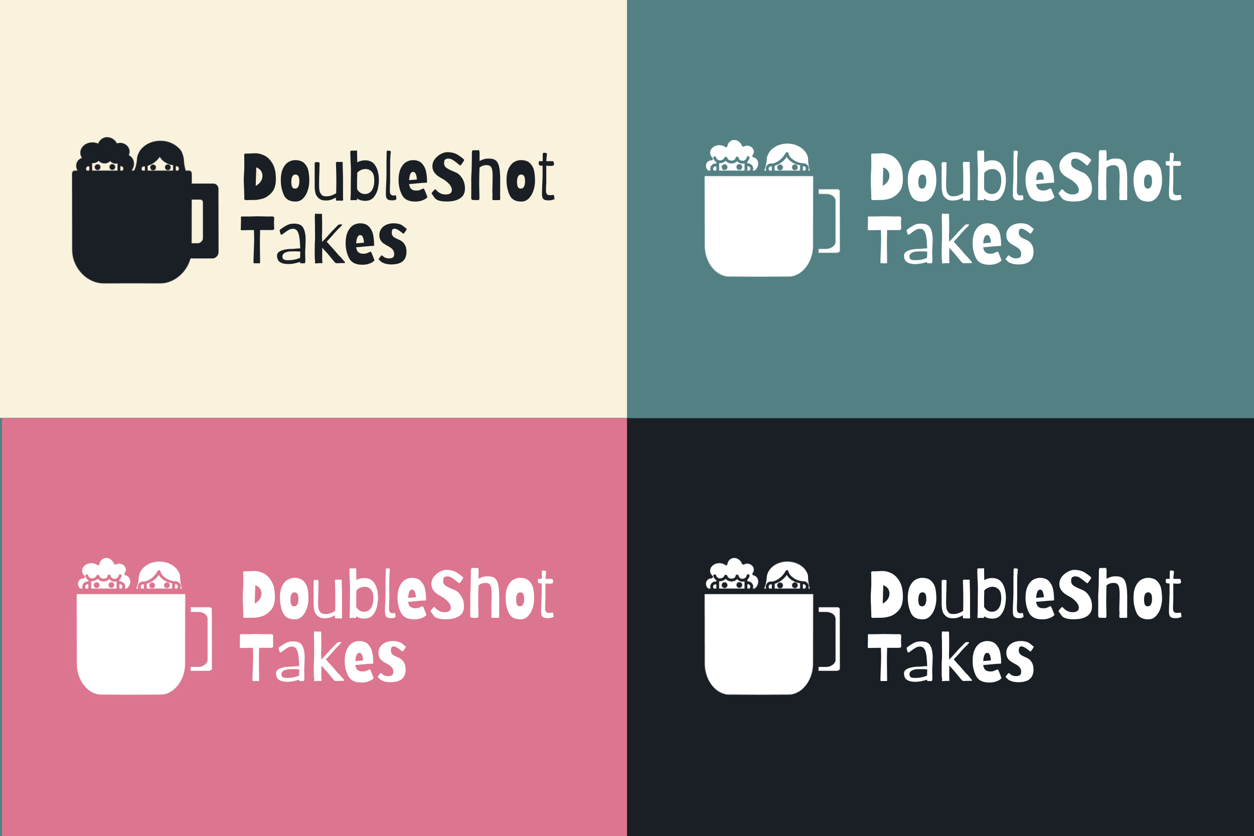 Variations of our logo in different color combinations.