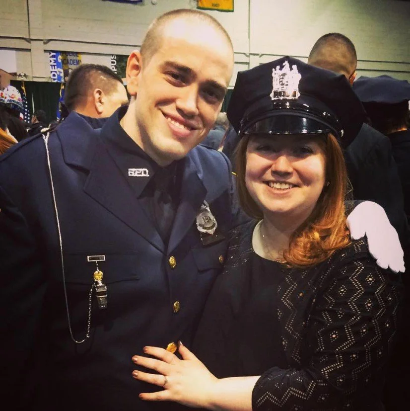 Mike and Megan at his academy graduation.