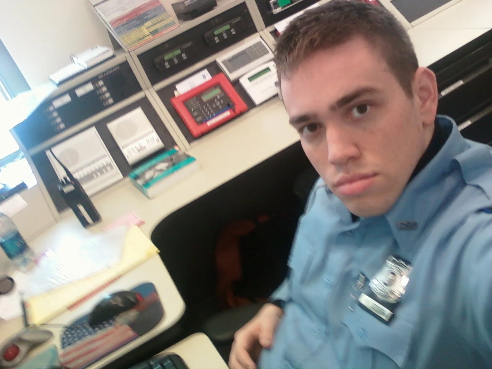 Mike serving as a dispatcher and 911 Operator.