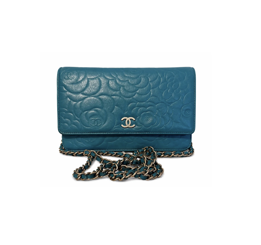 Chanel Camellia Lambskin Wallet