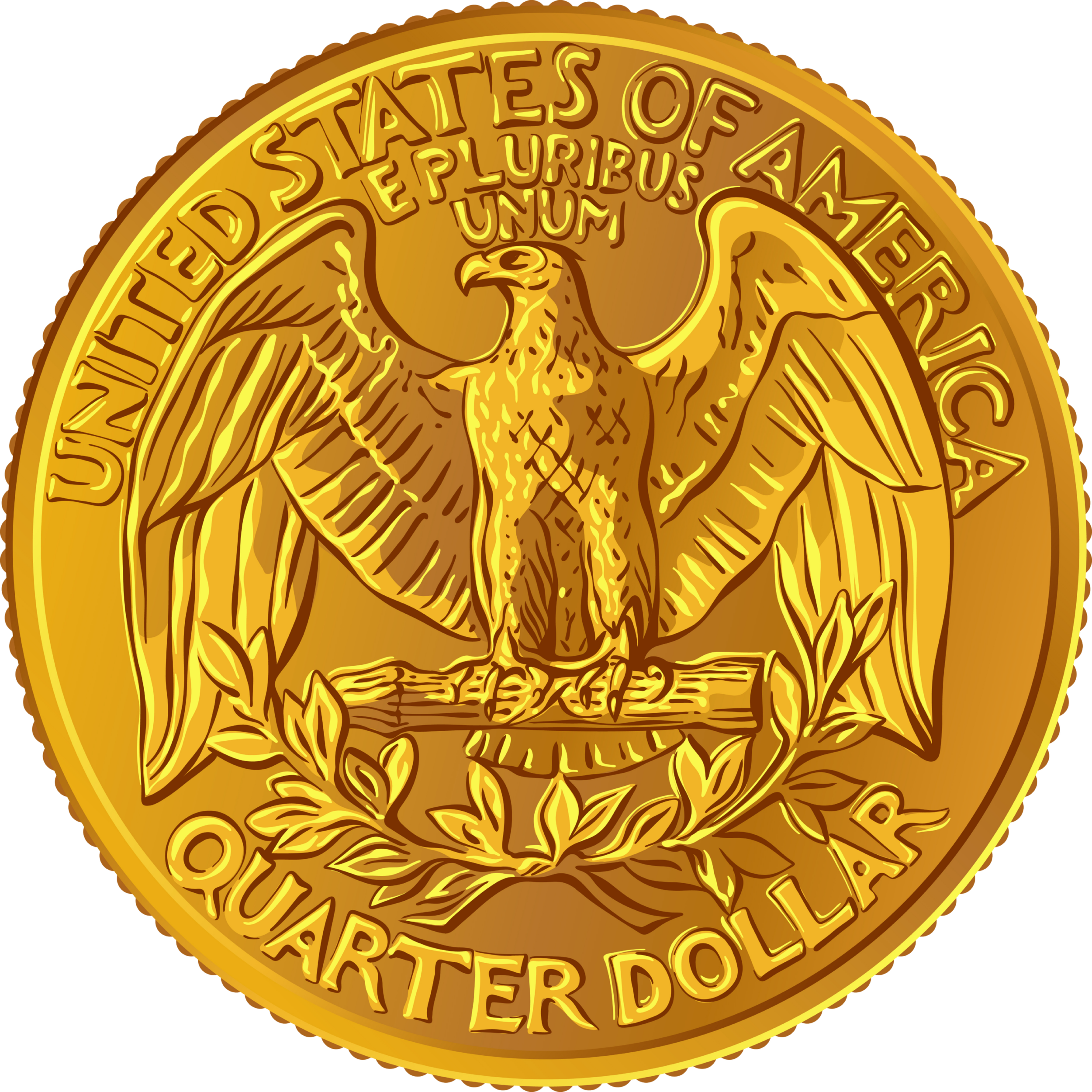 Close-up of a golden medal featuring a diagram of a turkey with the words "United States of America" and other inscriptions around the edge.