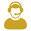 Icon of a person with sunglasses and beard, wearing a cap.