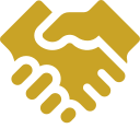 Close-up of two hands shaking in a handshake