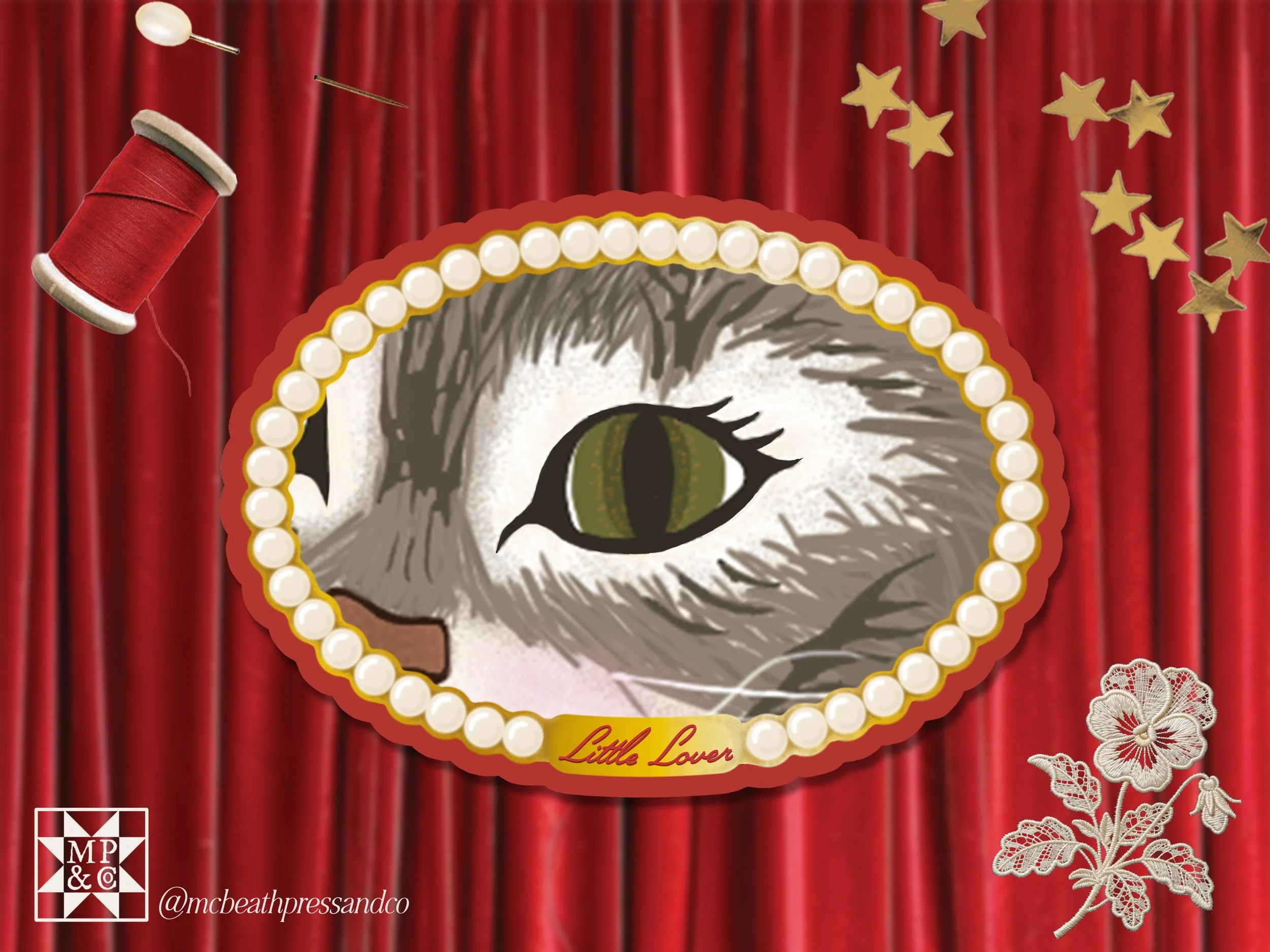 Little Lovers Eye Cat Sticker