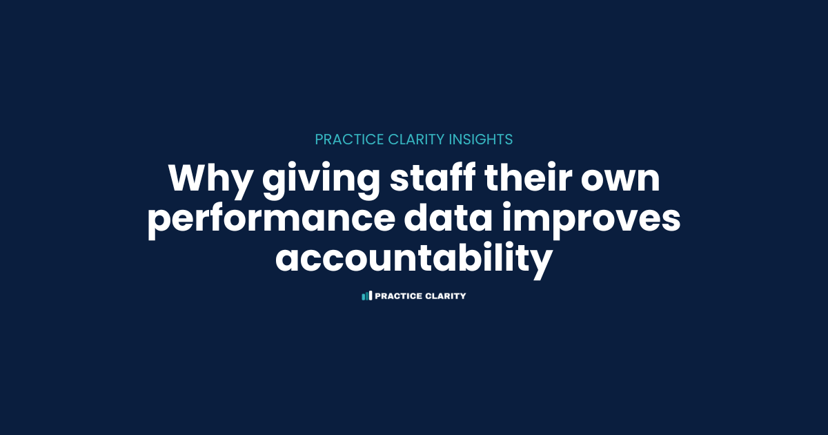 Why Giving Staff Their Own Performance Data Improves Accountability