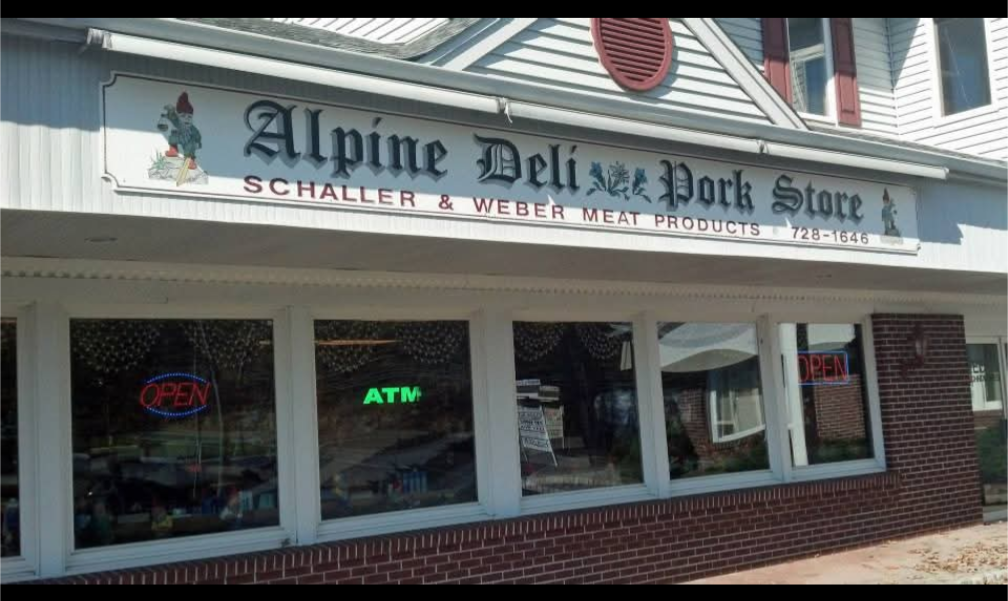 Alpine Deli & Pork Store in Ringwood, a family run business, is a local favorite known for authentic German and Austrian specialties, delicious sandwiches, breakfast items, fresh baked goods, and traditional deli fare.  It also features a unique sele
