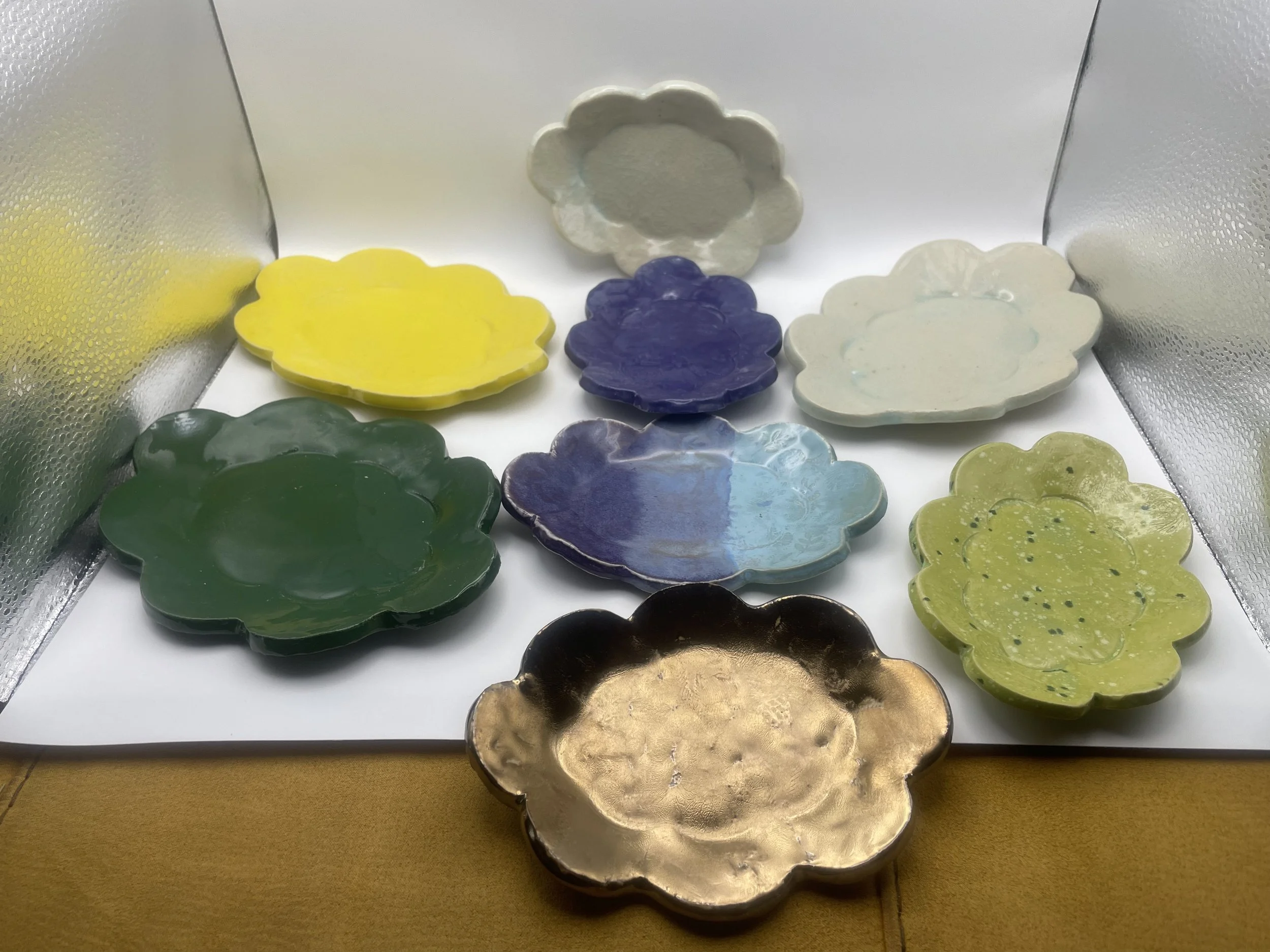 Blooming Elegance Oval Trinket Dishes
