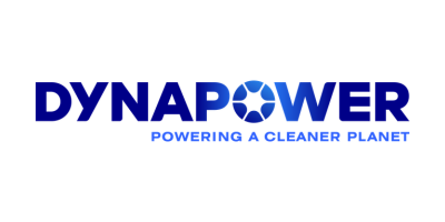 Dynapower logo with a slogan 'Powering a Cleaner Planet' in blue text.