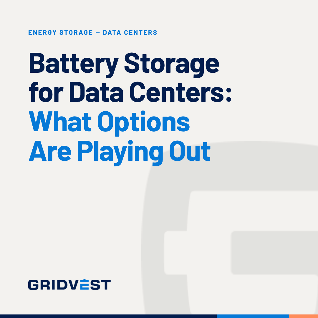Battery Storage for Data Centers: What Options Are Playing Out