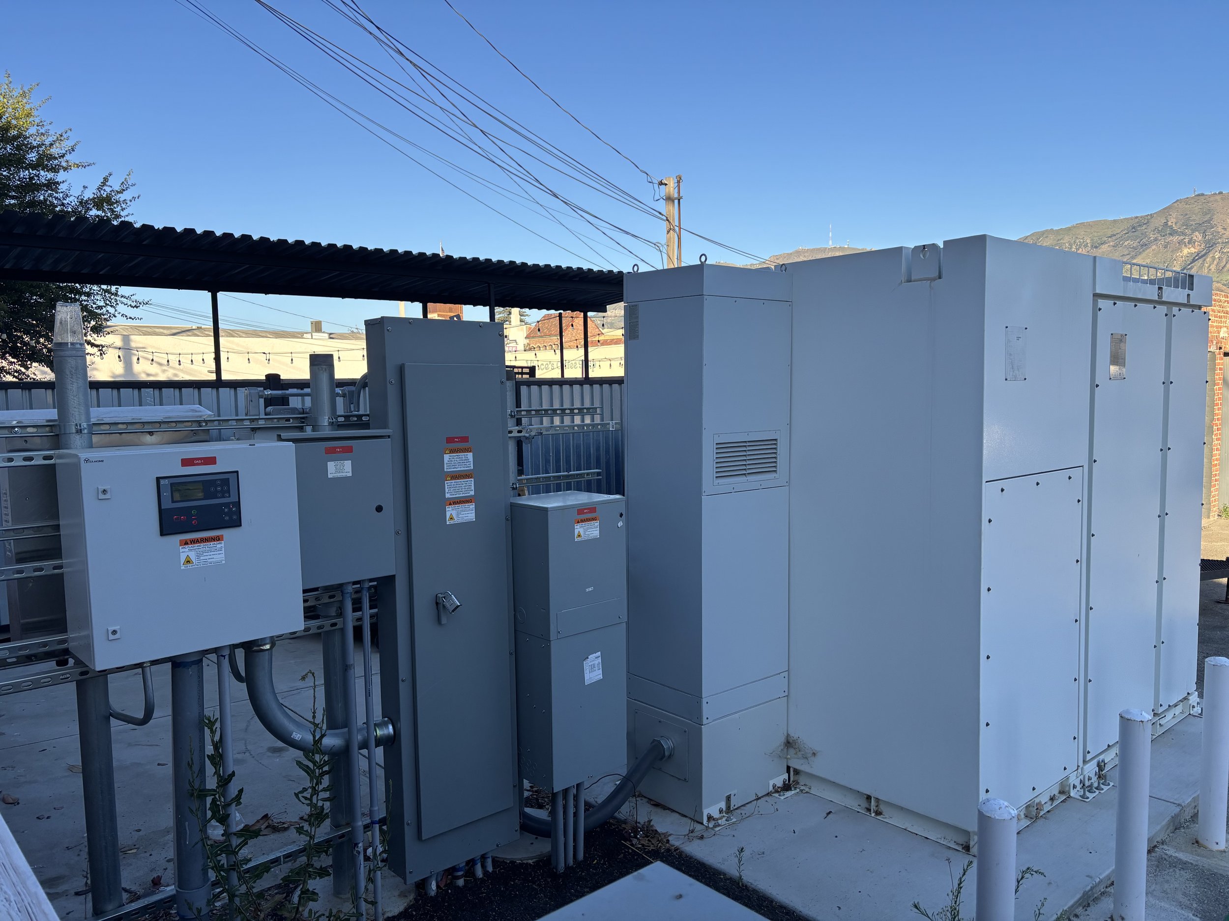 Battery set up by GridVest project
