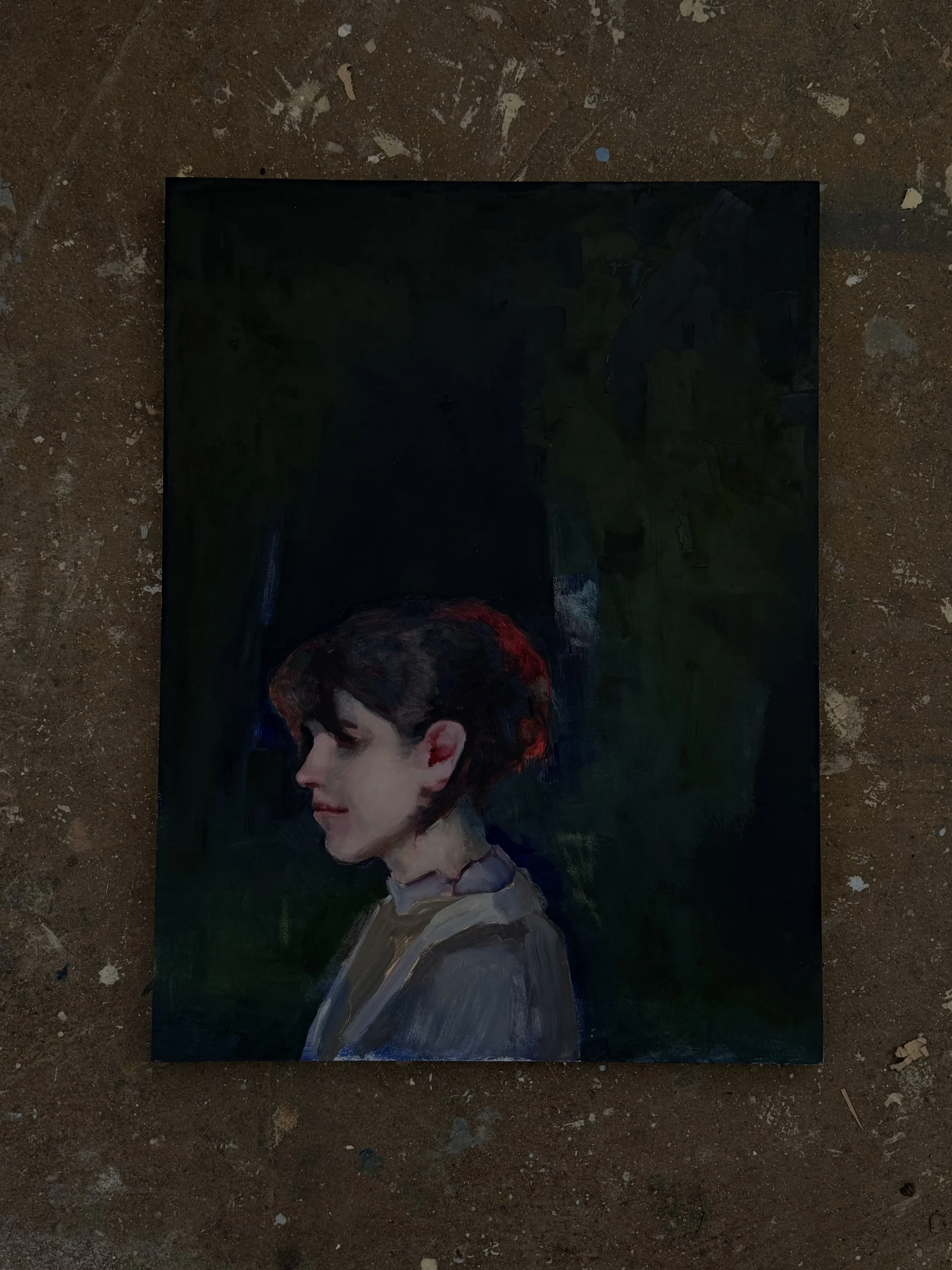 Portrait with some red