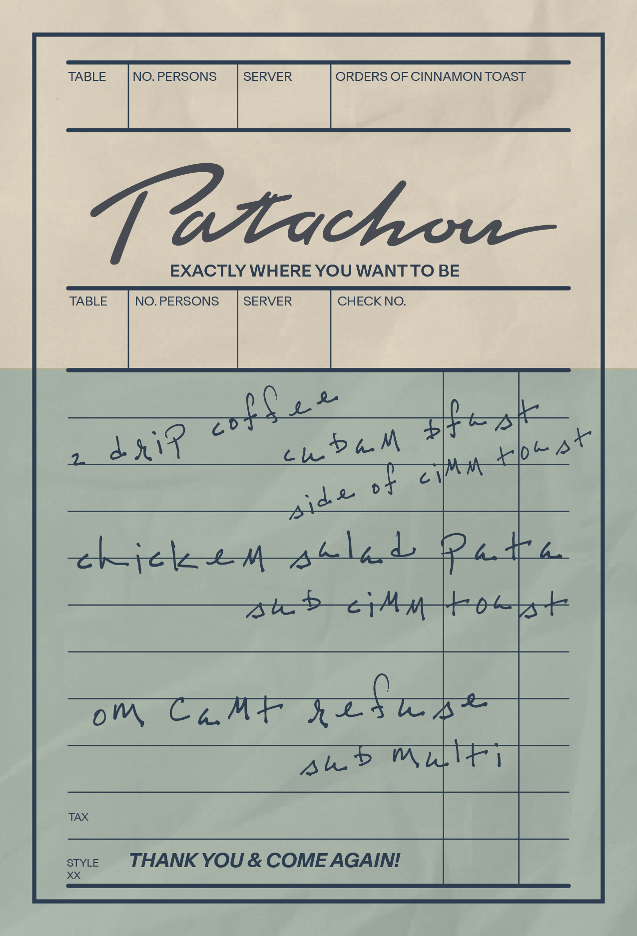 Cafe Patachou Postcard