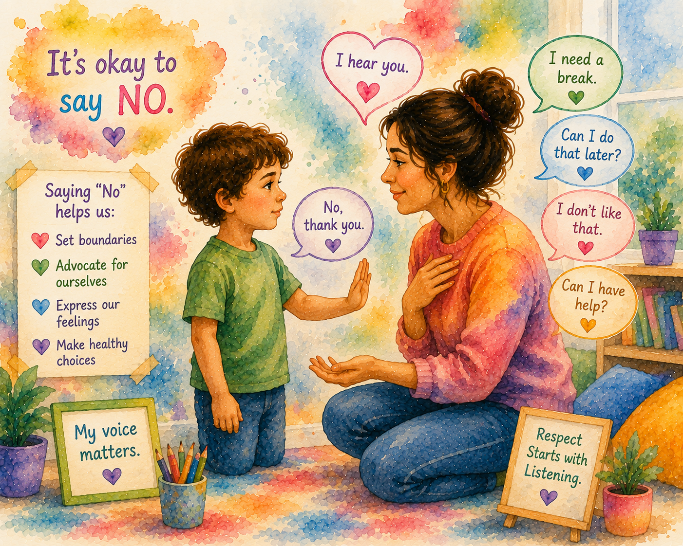 Learning to Say "No" Appropriately