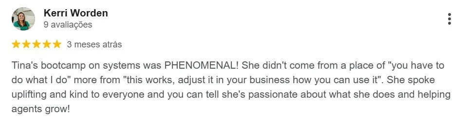 Google review from Kerri Worden