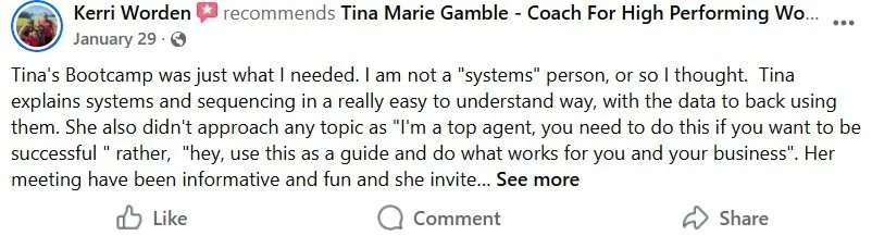 Facebook review from Kerri Worden