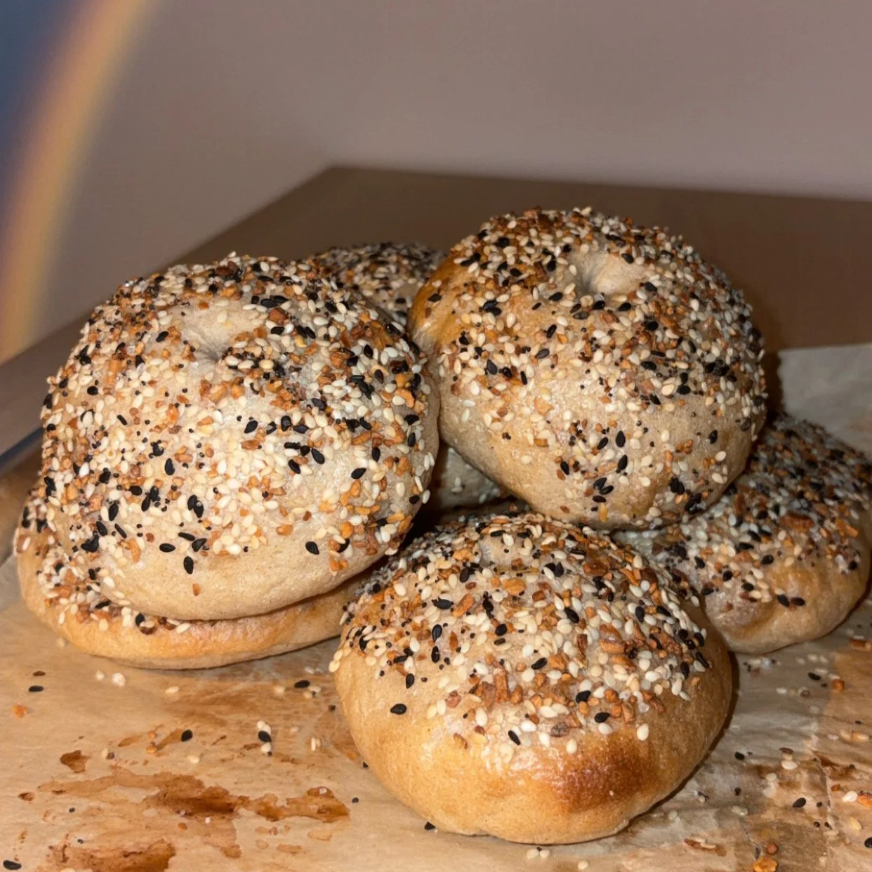 Sourdough Bagels