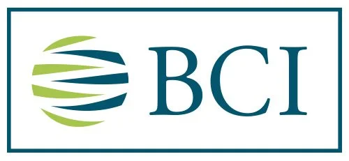 Logo of BCI with stylized globe and the letters 'BCI'