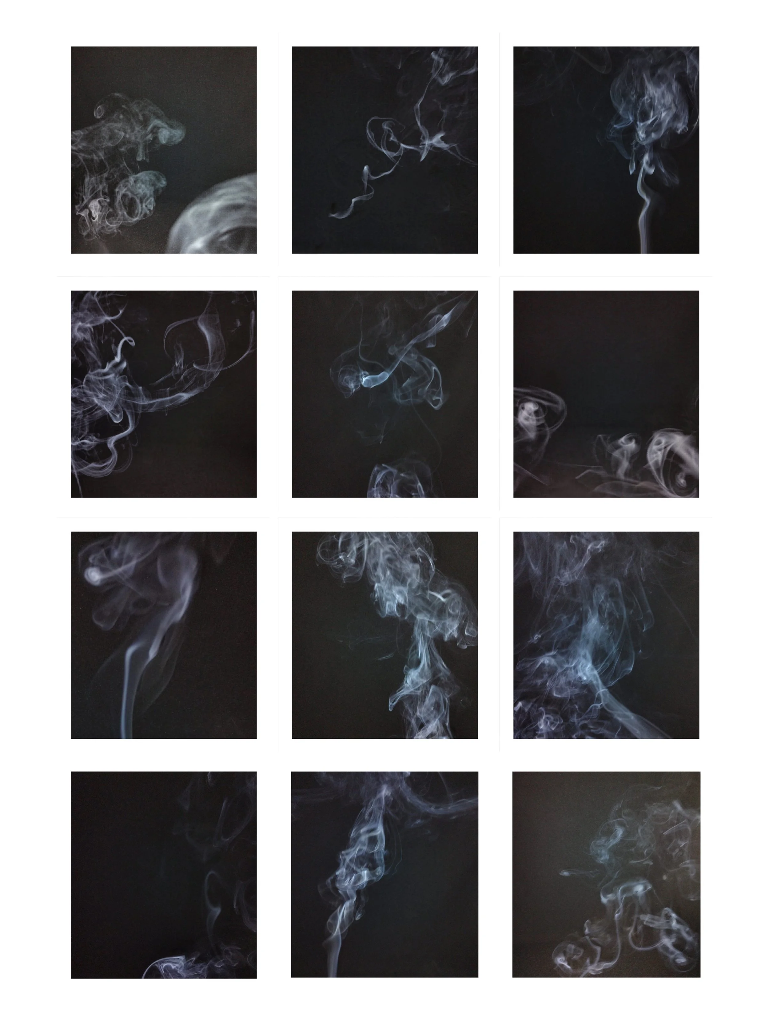 Re interpretación de la carta de lotería "La escalera". Foto de humo.