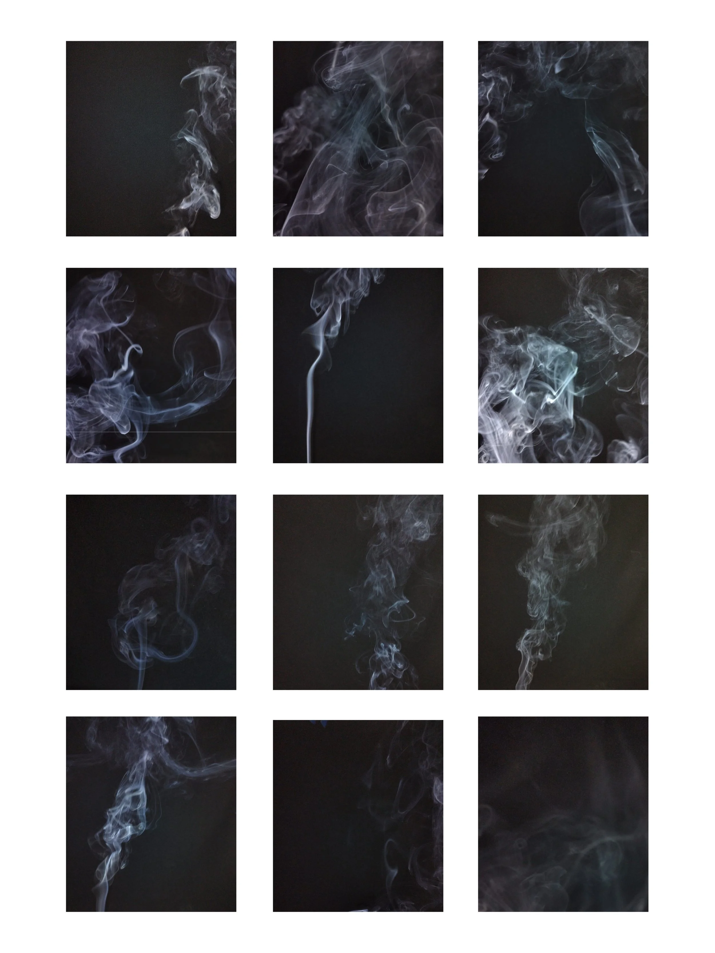 Re interpretación de la carta de lotería "La escalera". Foto de humo.