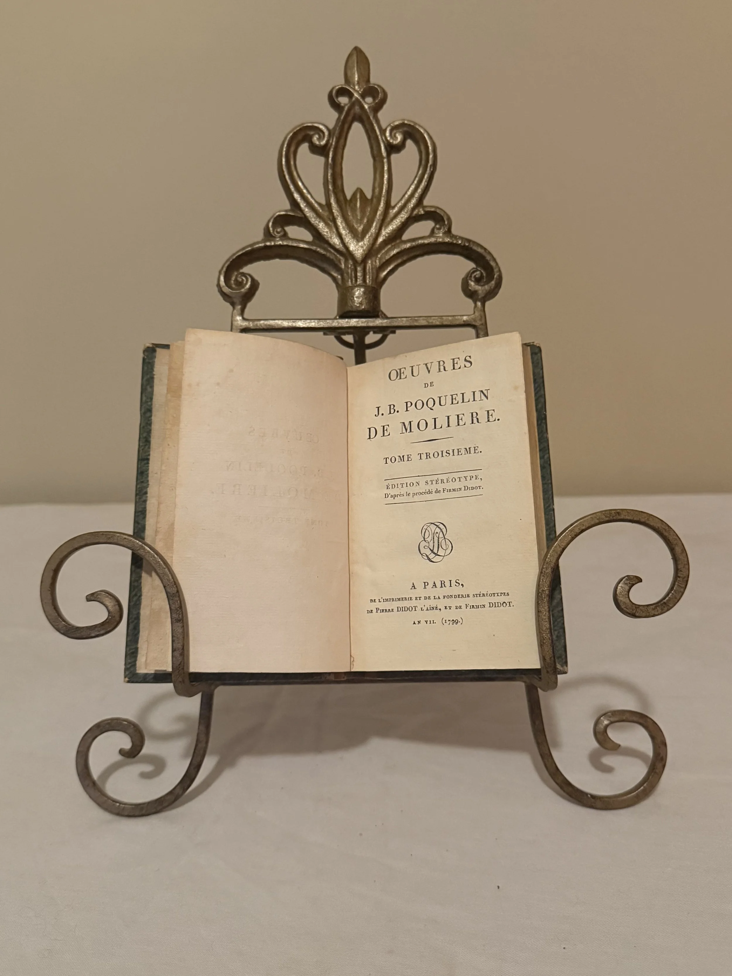 1799 Molière Tome 3 - DIDOT PRINTING