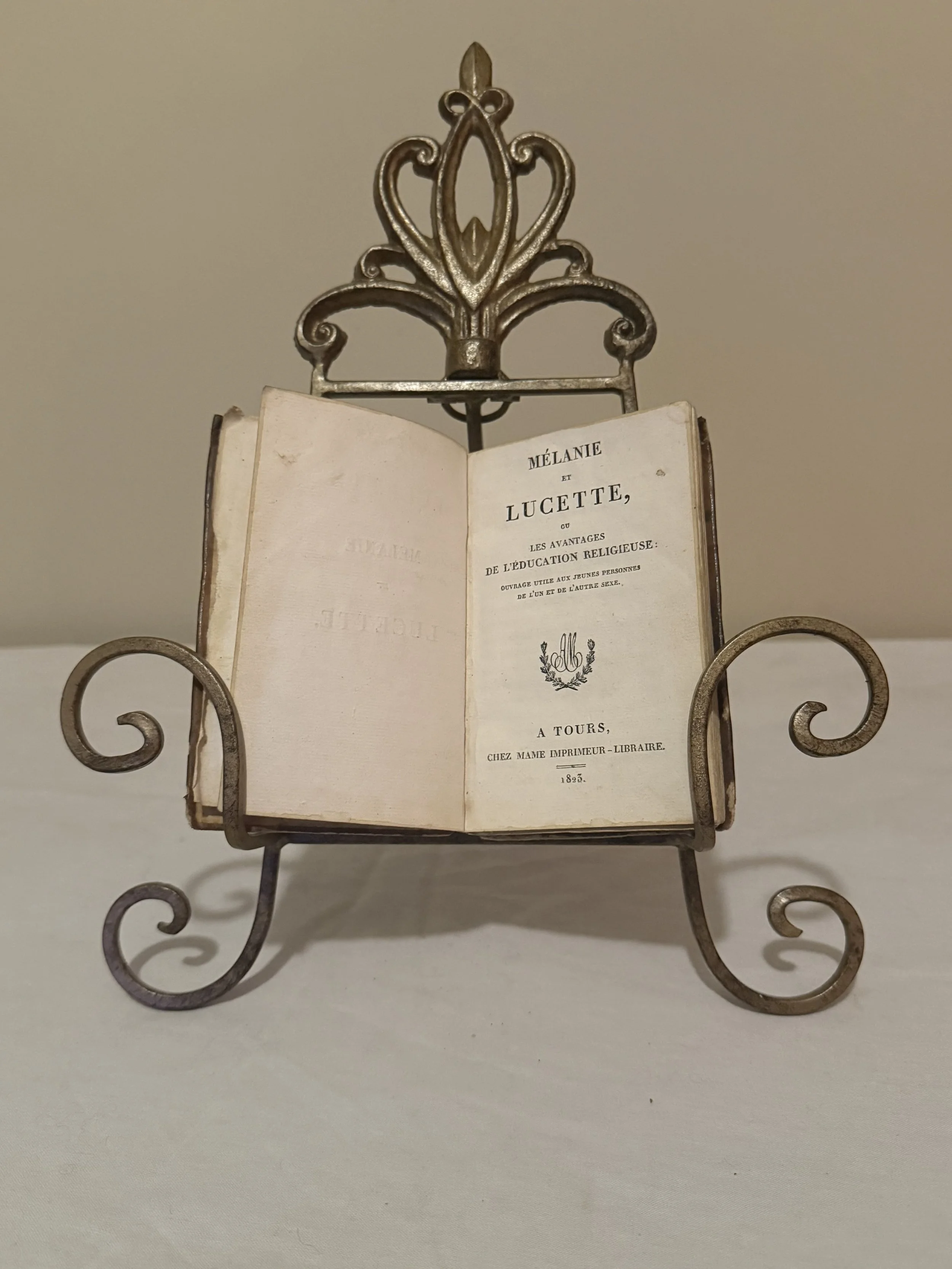 1823 Mélanie et Lucette - French Moral Education - LEATHER - Mame Tours