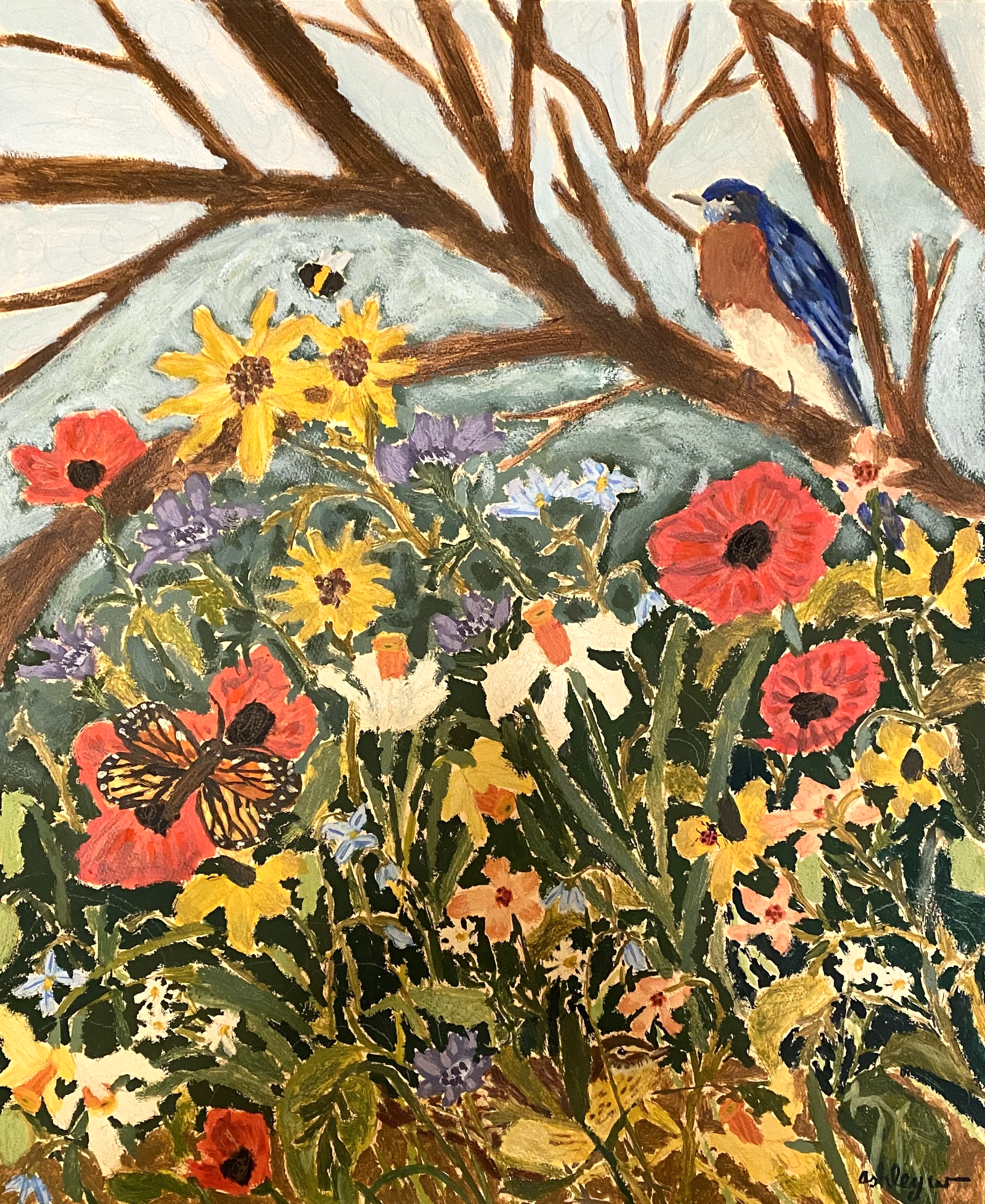 "Wonder in the Wildflowers" 
03-21-2026
Mixed Media on paper 
26"x21"
