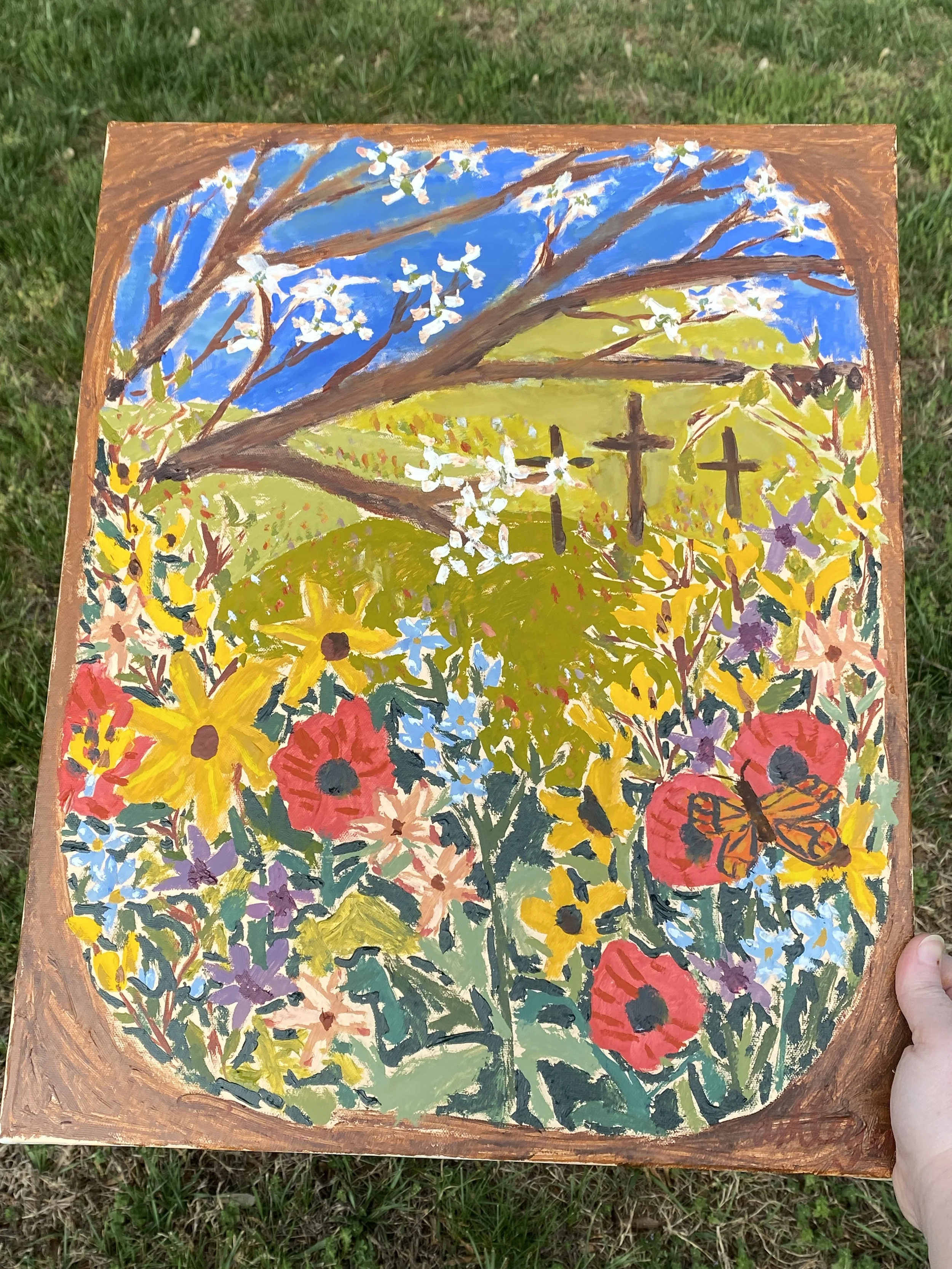 "Spring's Resurrection" 
04-04-2026
Acrylic on canvas
20"x16"