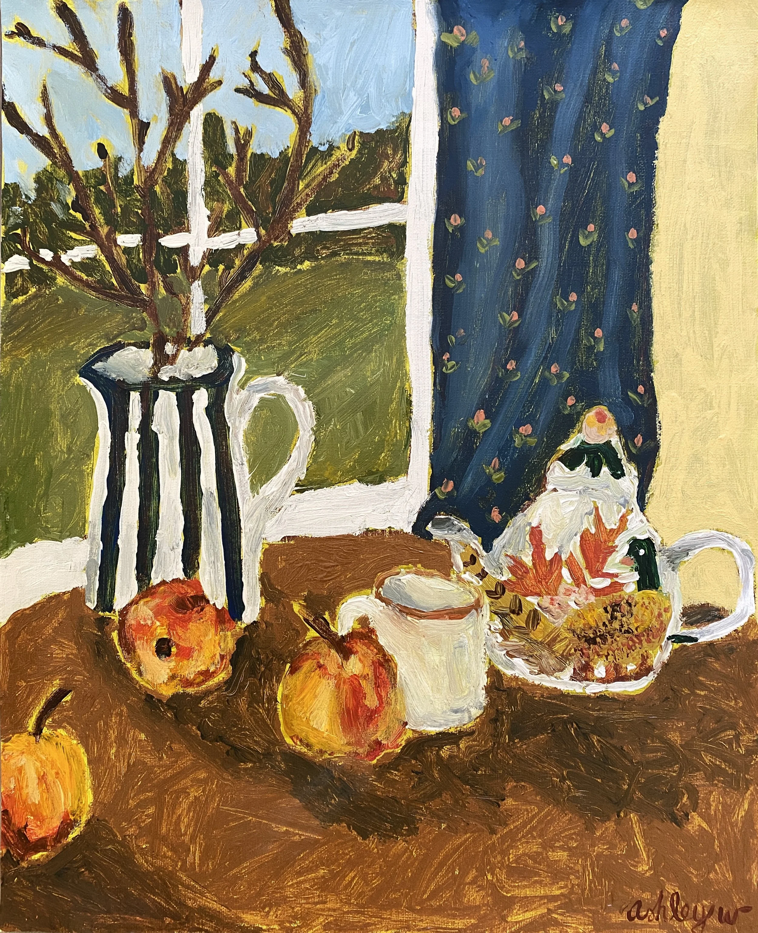"Three Apples"
12-01-2025
Acrylic on canvas 
20"x16"