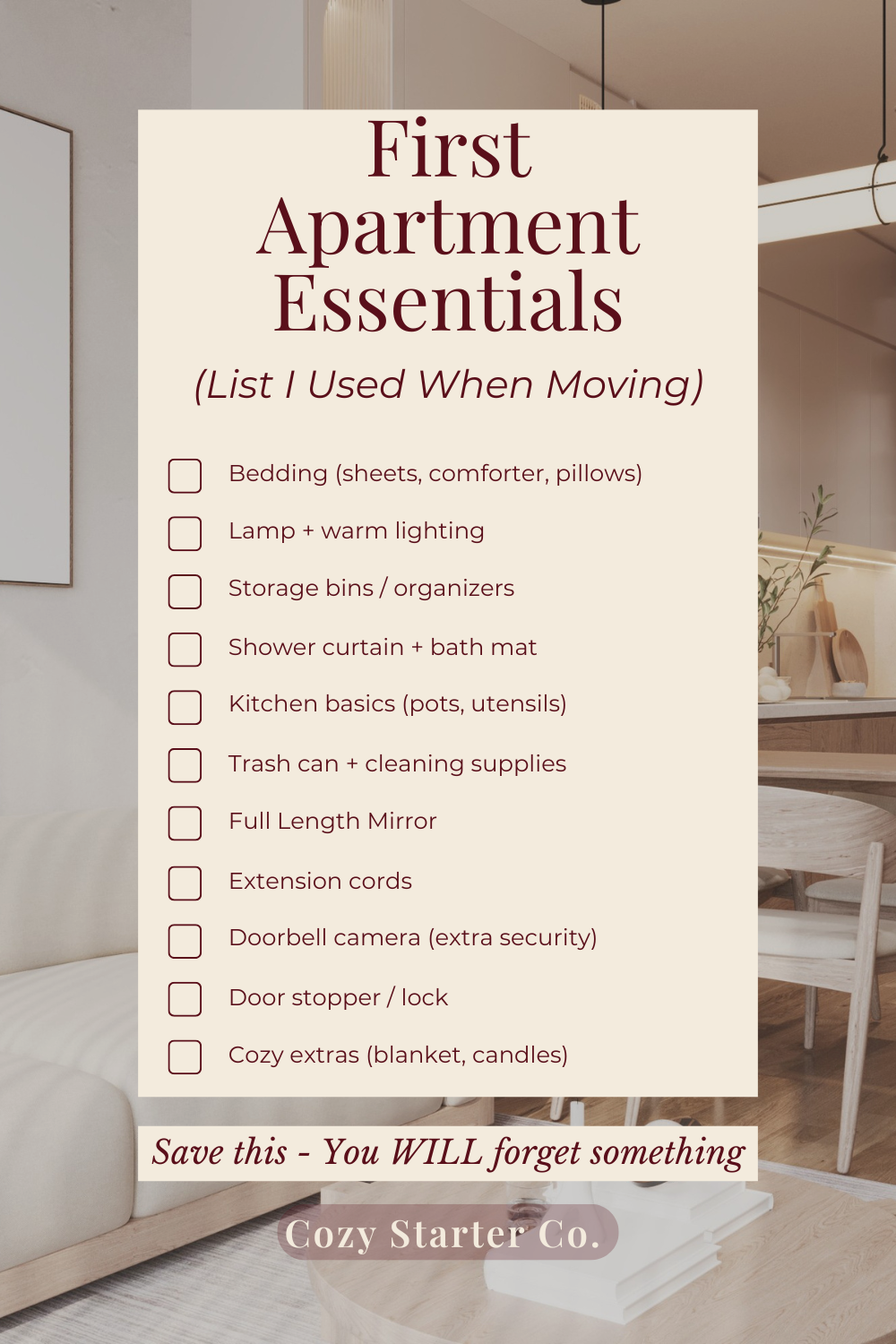 First Apartment Essentials: What You Actually Need (From Someone Who Just Moved)