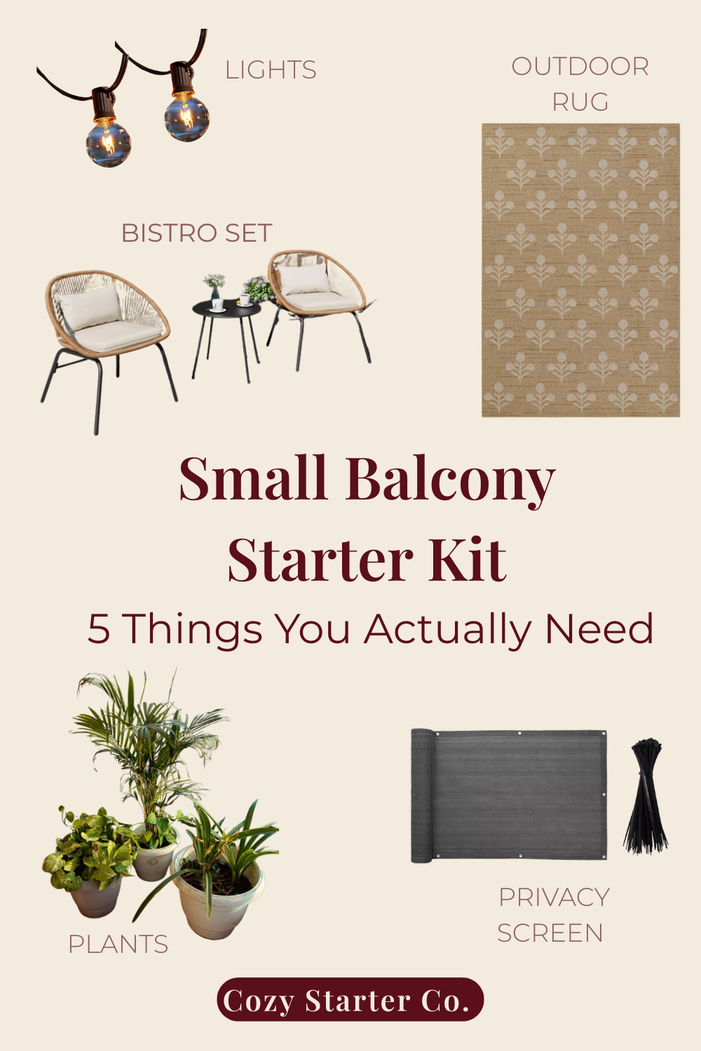 Small Balcony Starter Kit