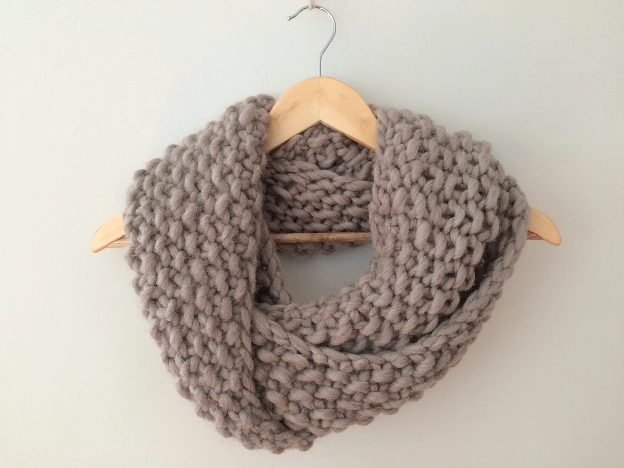Chunky Seed Stitch Scarf