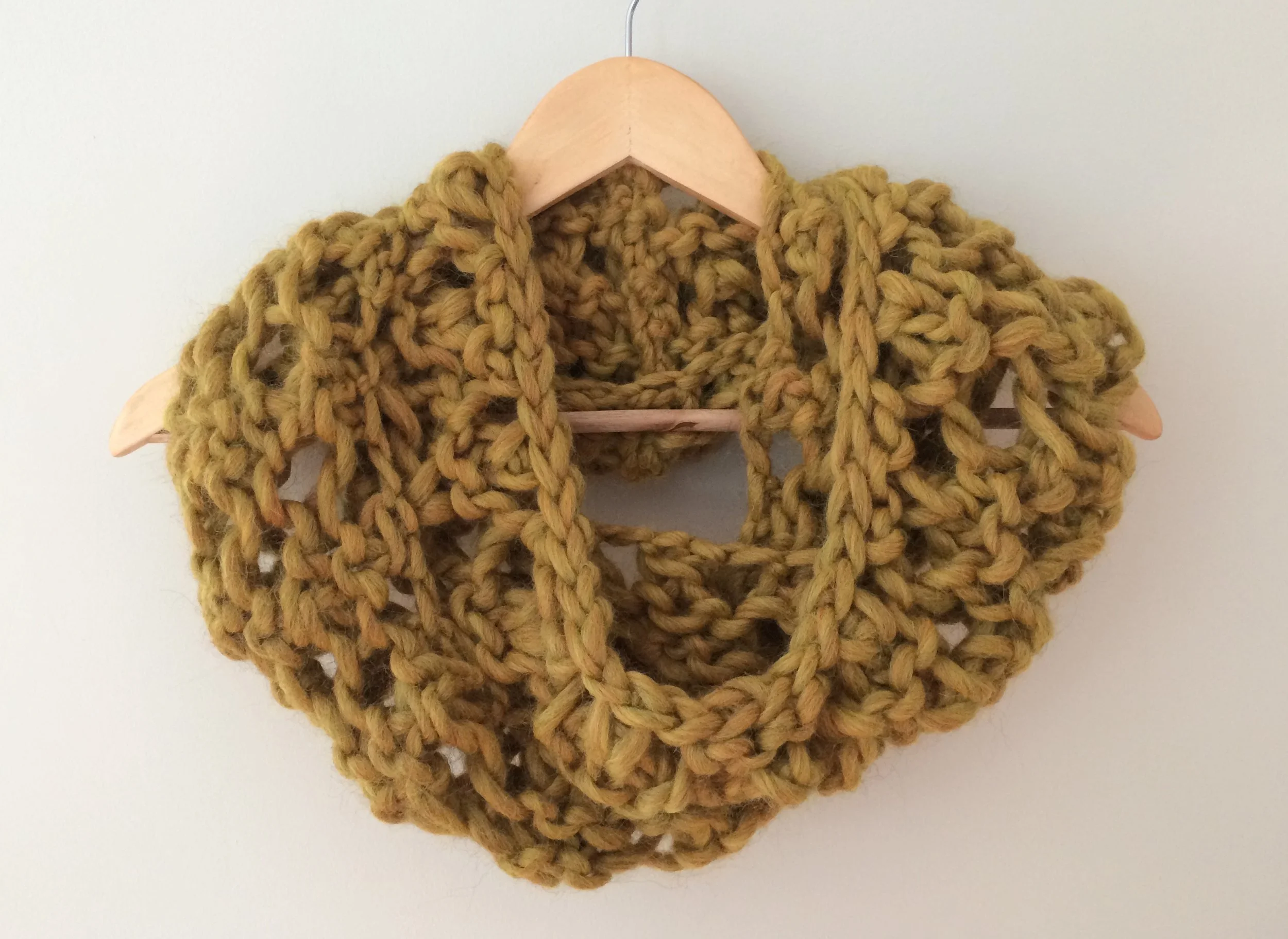 Chunky Lace Infinity Scarf