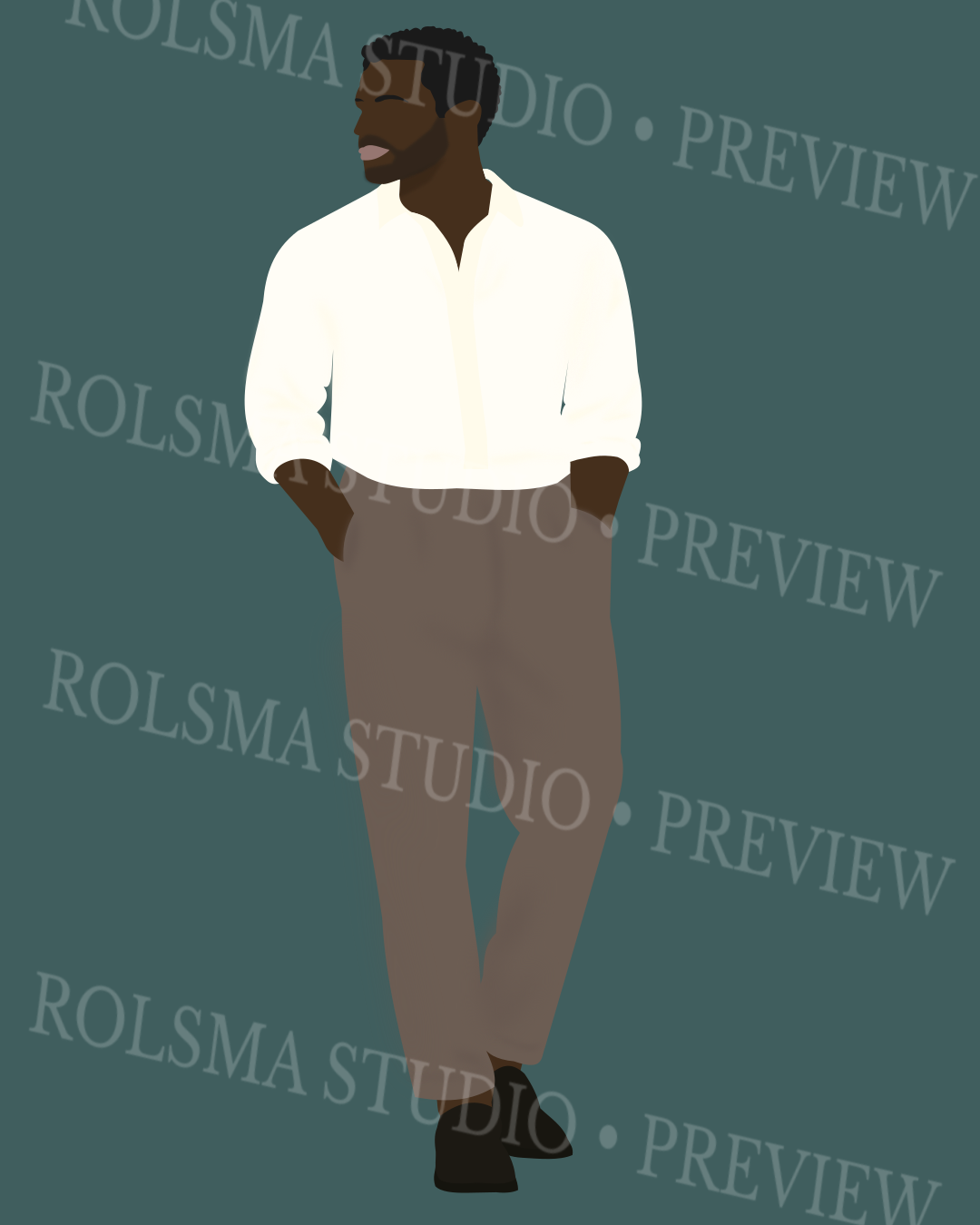 African_American_man_in_white_shirt_and_brown_cottagecore_pants.png