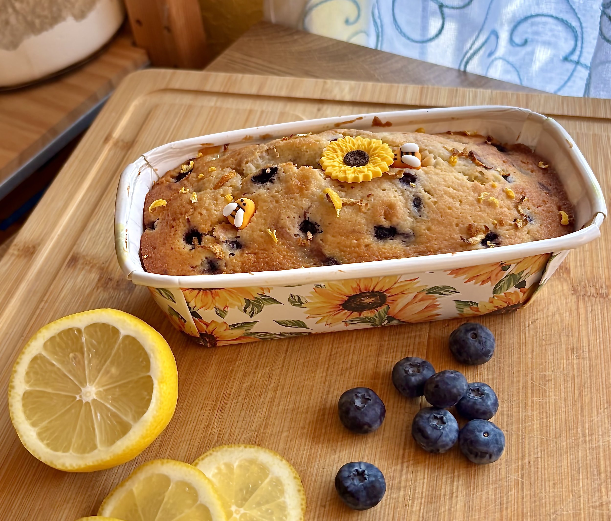 Sunny Southern Summer Lemon Blueberry Pound Cake