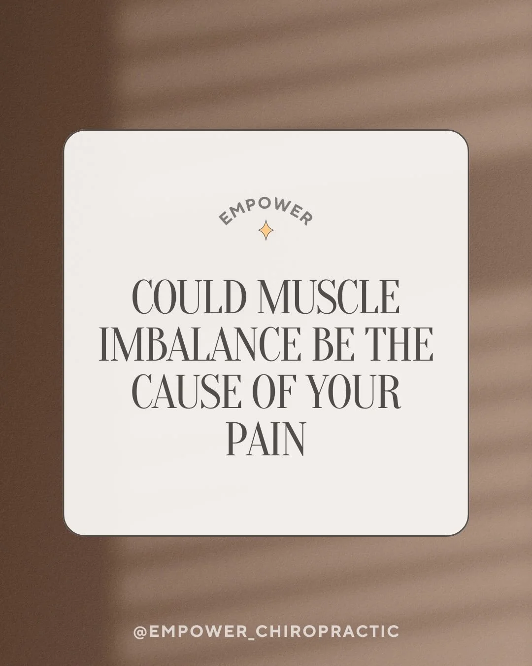 Dealing with stubborn neck tension, mid-back fatigue, or recurring headaches that just won&rsquo;t quit? 

It&rsquo;s easy to blame stress or busy days, but often the real culprit is a hidden MUSCLE IMBALANCE, where certain muscles are overworking wh