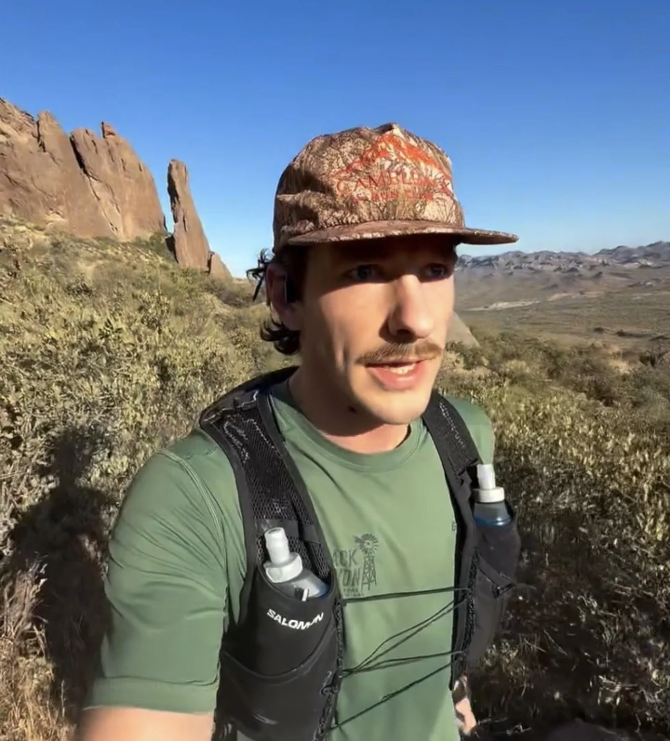 Trail runs in the Desert Camo Hat