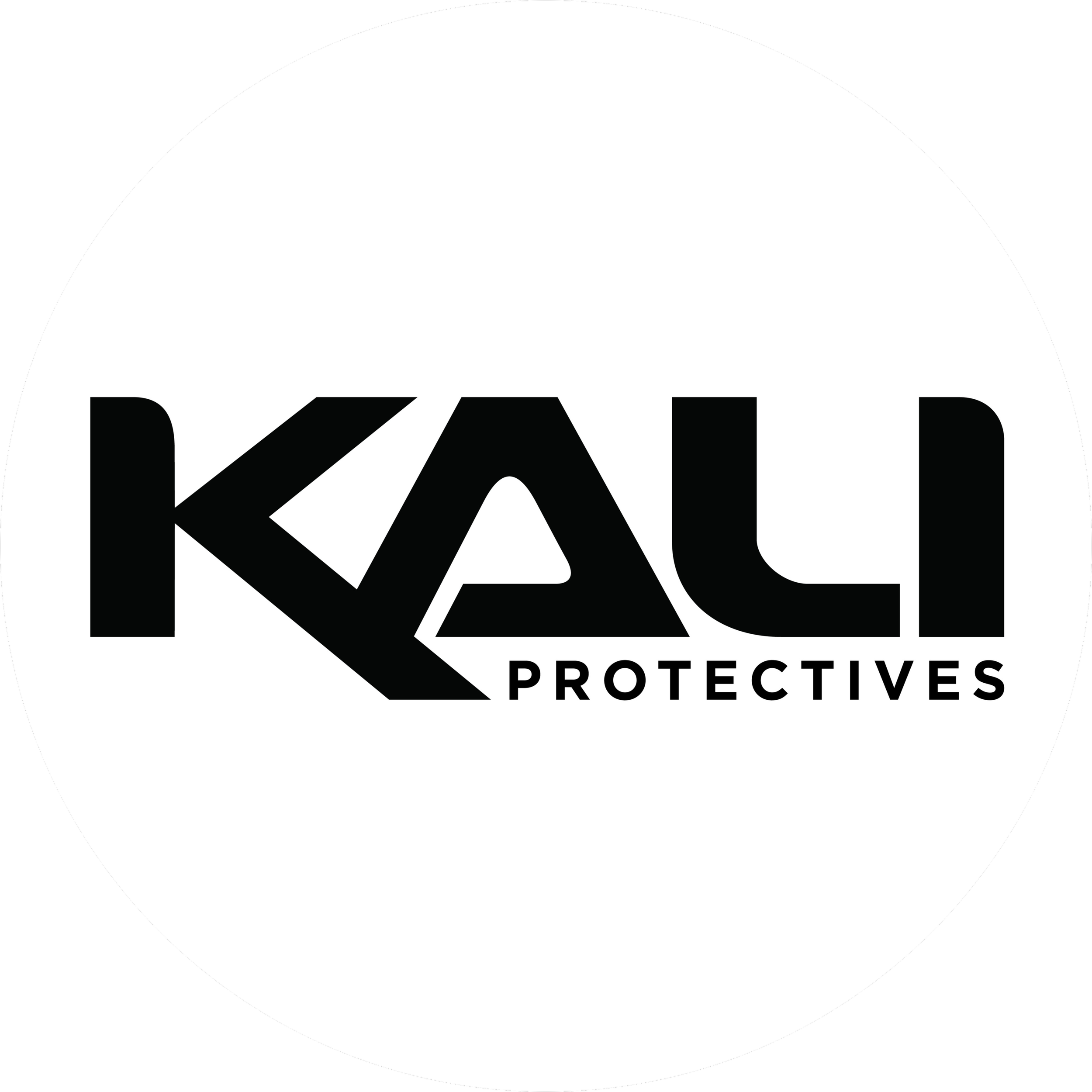 Black and white logo of a company called Kali Protectives with the words 'Kali' in large letters and 'Protectives' underneath in smaller text.