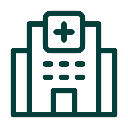 Icon of a medical clipboard with a plus sign at the top.