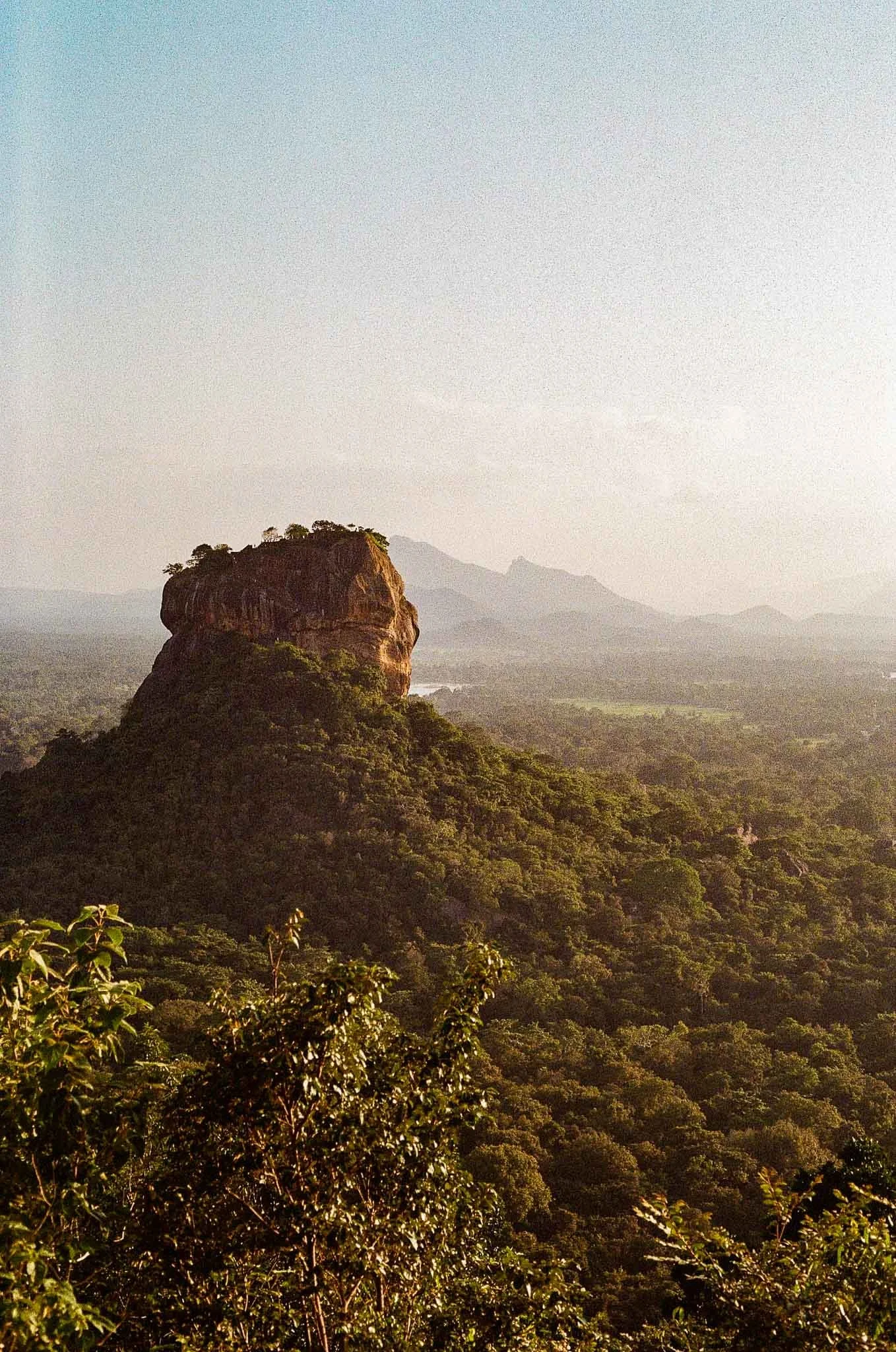 View of Sigiriya Rock at sunset — Sri Lanka