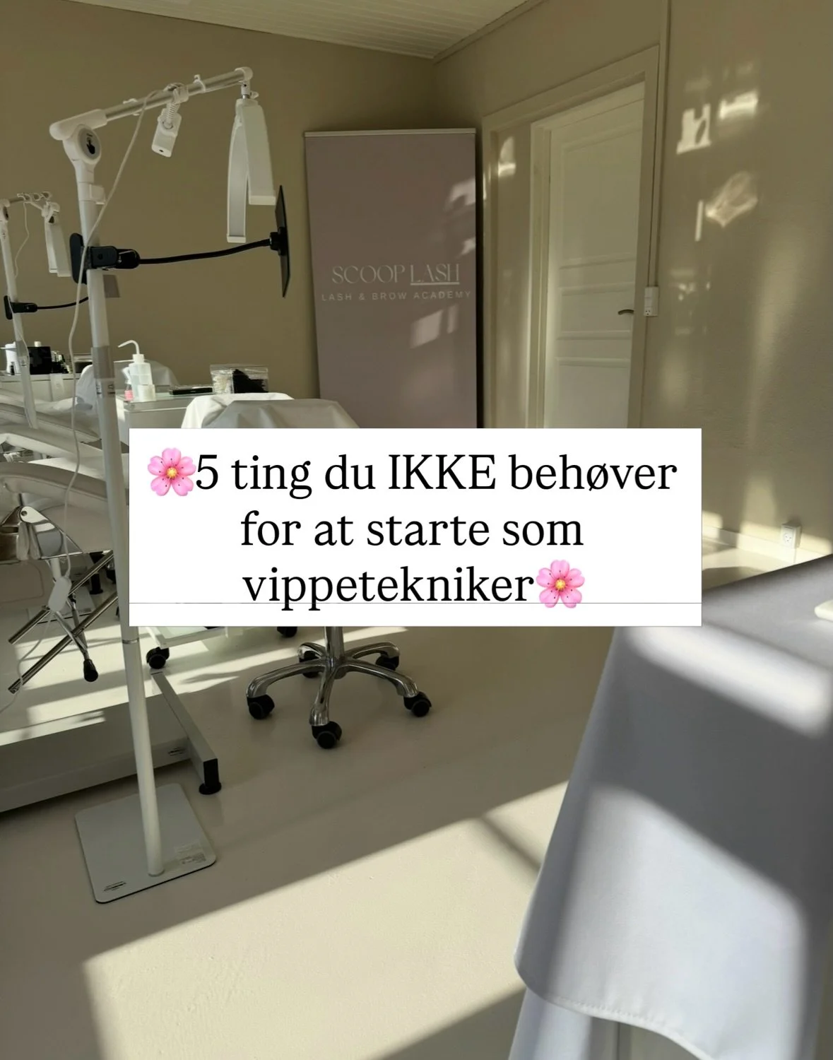 5 ting du ikke beh&oslash;ver for at starte som vippetekniker 💗

Du beh&oslash;ver ikke:

* et perfekt setup
* 100 kunder
* kunne alt
* v&aelig;re perfekt
* sige dit job op

Du skal bare starte det rigtige sted ✨

Skriv GUIDE 💌

#vippeskolenik&osla