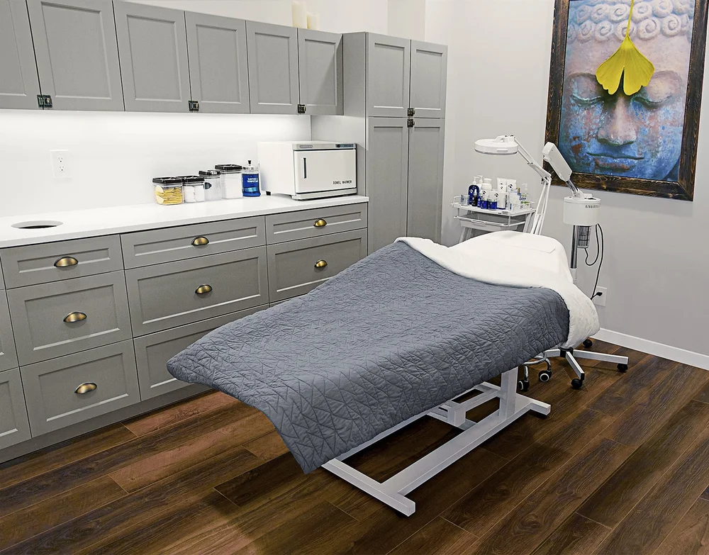 Private facial treatment room at New York's Face Place